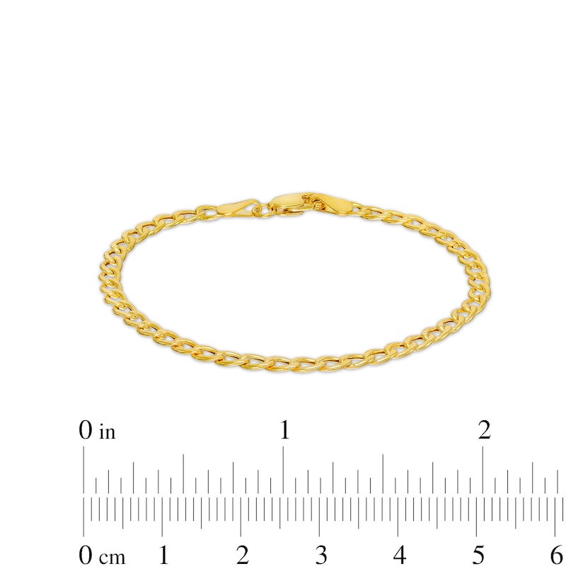 Child's 3.2mm Curb Chain Bracelet in Hollow 14K Gold – 6"