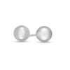 Thumbnail Image 0 of 6.0mm Button Ball Stud Earrings in 14K White Gold