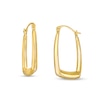 Thumbnail Image 1 of Rectangular Tube Hoop Earrings in 14K Gold