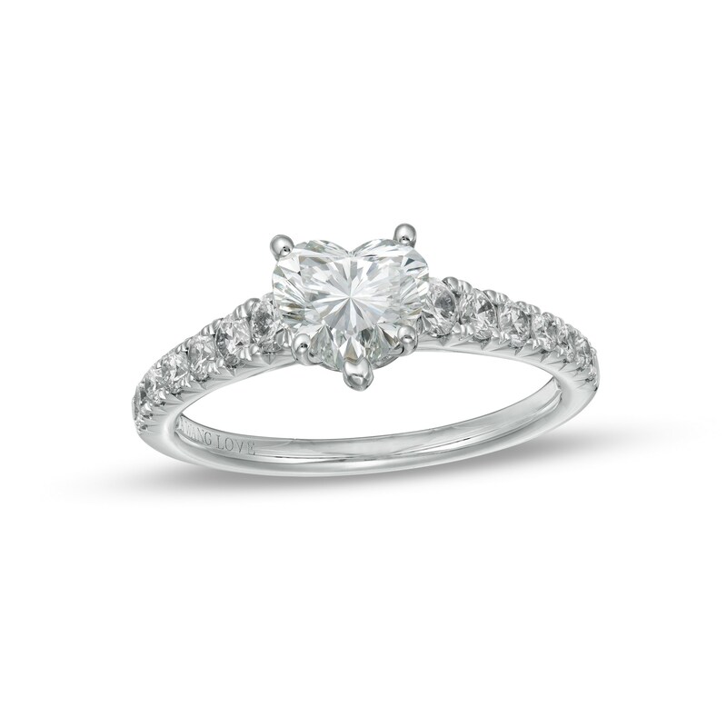 TRUE Lab-Created Diamonds by Vera Wang Love 1-1/2 CT. T.W. Engagement Ring in 14K White Gold (F/VS2)