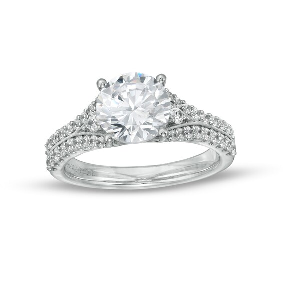 True Lab-Grown Diamonds by Vera Wang Love 2-1/2 CT. T.w. Split Shank Engagement Ring in 14K White Gold (F/Vs2)