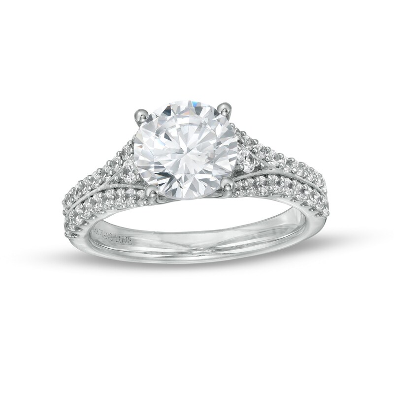Main Image 1 of TRUE Lab-Grown Diamonds by Vera Wang Love 2-1/2 CT. T.W. Split Shank Engagement Ring in 14K White Gold (F/VS2)