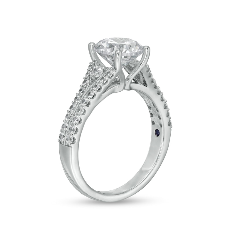 Main Image 3 of TRUE Lab-Grown Diamonds by Vera Wang Love 2-1/2 CT. T.W. Split Shank Engagement Ring in 14K White Gold (F/VS2)
