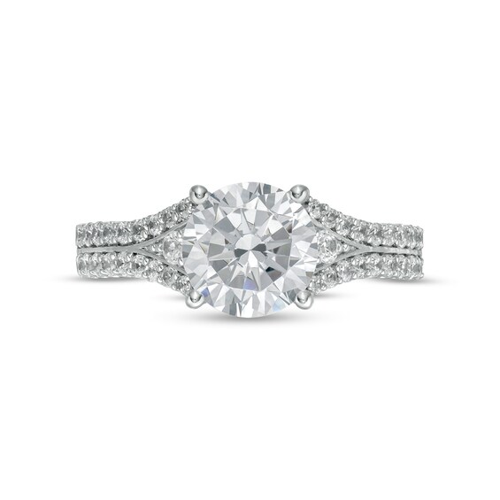 True Lab-Grown Diamonds by Vera Wang Love 2-1/2 CT. T.w. Split Shank Engagement Ring in 14K White Gold (F/Vs2)