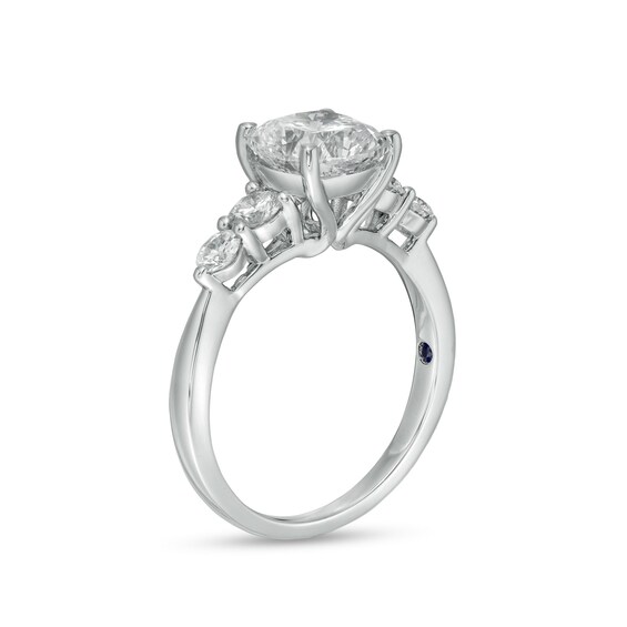 True Lab-Grown Diamonds by Vera Wang Love 2-1/2 CT. T.w. Five Stone Engagement Ring in 14K White Gold (F/Vs2)