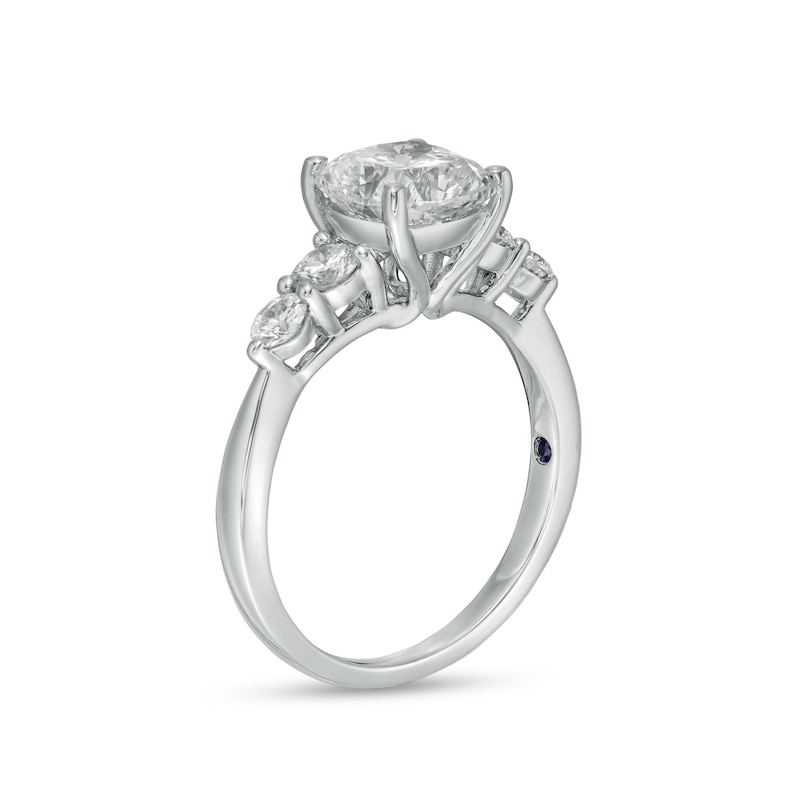Main Image 3 of TRUE Lab-Grown Diamonds by Vera Wang Love 2-1/2 CT. T.W. Five Stone Engagement Ring in 14K White Gold (F/VS2)
