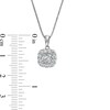 Thumbnail Image 3 of 1 CT. T.W. Diamond Cushion-Shaped Frame Pendant and Stud Earrings Set in Sterling Silver