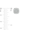Thumbnail Image 4 of 1 CT. T.W. Diamond Cushion-Shaped Frame Pendant and Stud Earrings Set in Sterling Silver