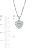 Thumbnail Image 3 of 1 CT. T.W. Diamond Heart-Shaped Frame Pendant and Stud Earrings Set in Sterling Silver