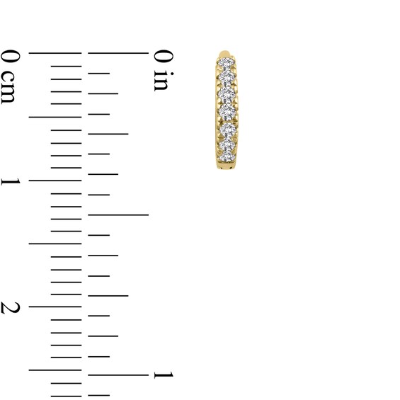 1/6 CT. T.w. Diamond Hoop Earrings in 10K Gold