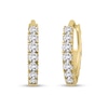 Thumbnail Image 1 of 1/4 CT. T.W. Diamond Hoop Earrings in 10K gold