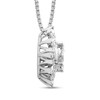 Thumbnail Image 2 of Marilyn Monroe™ Collection 1/2 CT. T.W. Composite Diamond Sunburst Necklace in 10K White Gold