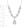 Thumbnail Image 1 of Marilyn Monroe™ Collection 1 CT. T.W. Composite Pear-Shaped Diamond Necklace in 10K White Gold