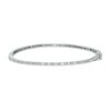 Thumbnail Image 1 of 1/2 CT. T.W. Baguette and Round Diamond Alternating Bangle in 10K White Gold