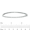 Thumbnail Image 3 of 1/2 CT. T.W. Baguette and Round Diamond Alternating Bangle in 10K White Gold