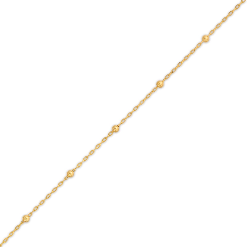 Child's Rosary Charm Bracelet in 14K Gold – 6.5"