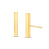 Thumbnail Image 0 of 2.0mm Three-Dimensional Mini Bar Stud Earrings in 14K Gold