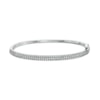 Thumbnail Image 1 of 2-1/2 CT. T.W. Diamond Bangle in 10K White Gold – 7.25"