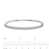 Thumbnail Image 3 of 2-1/2 CT. T.W. Diamond Bangle in 10K White Gold – 7.25"