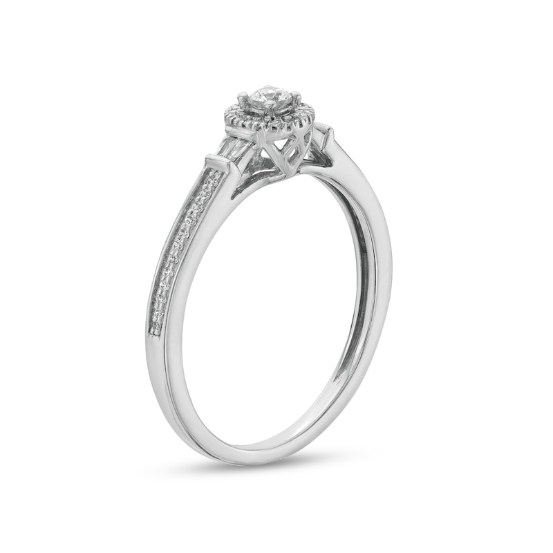 Cherished Promise Collection™ 1/5 CT. T.W. Diamond Frame Promise Ring in 10K White Gold