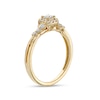 Thumbnail Image 2 of Cherished Promise Collection™ 1/4 CT. T.W. Princess-Cut Diamond Frame Twist Shank Promise Ring in 10K Gold