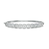 Thumbnail Image 0 of 1-3/4 CT. T.W. Baguette Diamond Ornate Frame Bangle in 10K White Gold