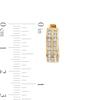 Thumbnail Image 3 of 1/2 CT. T.W. Diamond Double Row Hoop Earrings in 10K Gold
