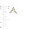 Thumbnail Image 2 of 1/5 CT. T.W. Diamond Chevron J-Hoop Earrings in 10K Gold
