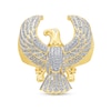 Thumbnail Image 3 of 1/2 CT. T.W. Diamond Flying Eagle Ribbed Shank Ring in 10K Gold