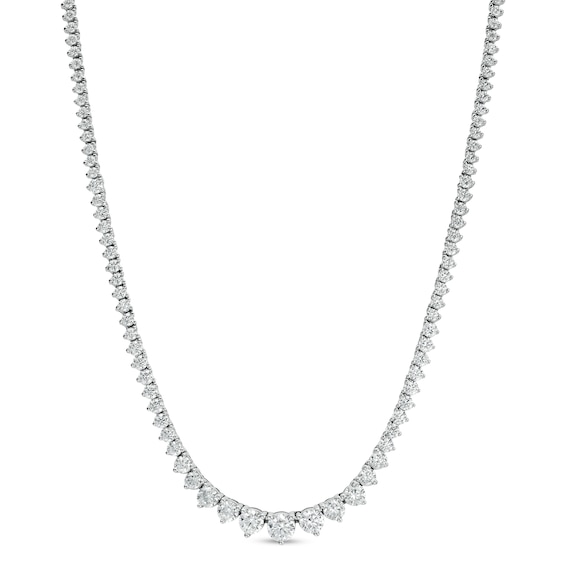 6 CT. T.w. Certified Lab-Grown Diamond Graduated Necklace in 14K White Gold (F/Si2) â 16"