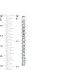 Thumbnail Image 3 of 2 CT. T.W. Certified Lab-Grown Diamond Scrollwork Hoop Earrings in 14K White Gold (F/SI2)