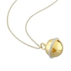 Thumbnail Image 3 of 1/15 CT. T.W. Diamond Bell Pendant in Sterling Silver with Yellow Rhodium