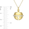 Thumbnail Image 4 of 1/15 CT. T.W. Diamond Bell Pendant in Sterling Silver with Yellow Rhodium