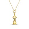 Thumbnail Image 0 of 1/15 CT. T.W. Diamond Rook Pendant in Sterling Silver with Yellow Rhodium