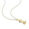 Thumbnail Image 2 of 1/15 CT. T.W. Diamond Rook Pendant in Sterling Silver with Yellow Rhodium