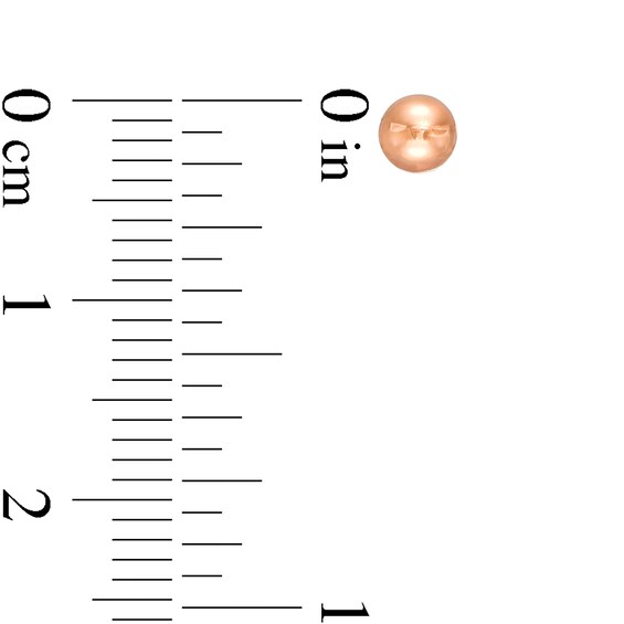 Child's 4.0mm Ball Three Pair Stud Earrings Set in 14K Tri-Tone Gold
