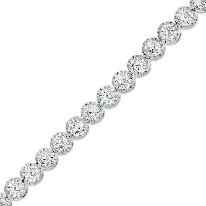 Main Image 1 of 7 CT. T.W. Certified Lab-Grown Diamond Tennis Bracelet in 14K White Gold (F/SI2) – 7.25"