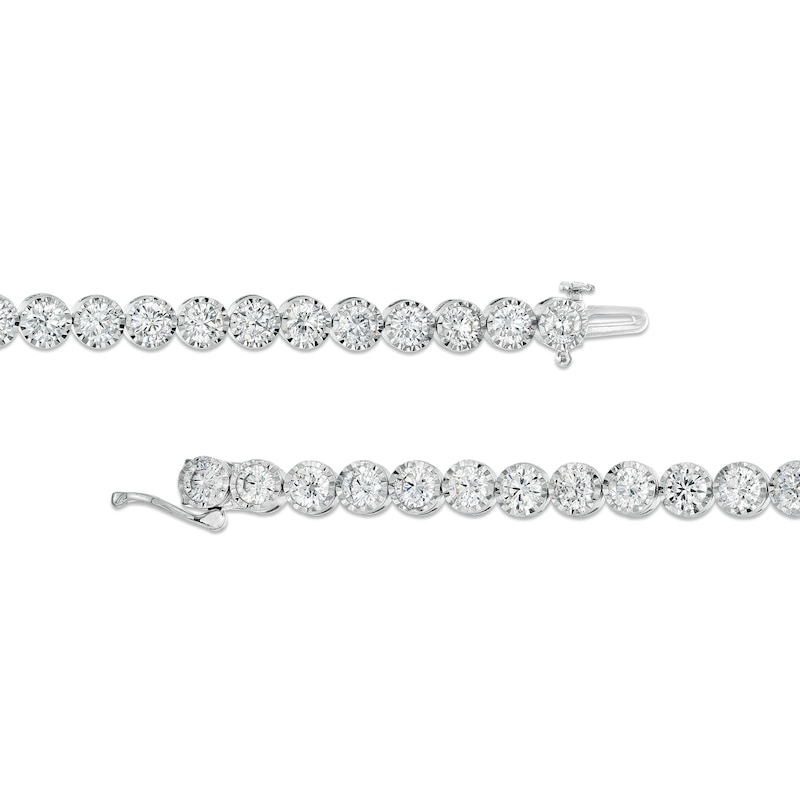 Main Image 2 of 7 CT. T.W. Certified Lab-Grown Diamond Tennis Bracelet in 14K White Gold (F/SI2) – 7.25"