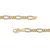 Thumbnail Image 2 of Men's 1 CT. T.W. Diamond Figaro Chain Necklace in 10K Gold - 22"
