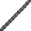 Thumbnail Image 1 of Men's 10 CT. T.W. Black Enhanced Diamond Tennis Bracelet in Sterling Silver with Black Rhodium - 8.5"