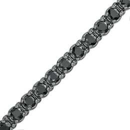 10 CT. T.W. Black Enhanced Diamond Tennis Bracelet in Sterling Silver with Black Rhodium - 8.5"