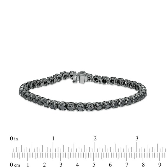 10 CT. T.w. Black Enhanced Diamond Tennis Bracelet in Sterling Silver with Black Rhodium - 8.5"