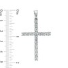 Thumbnail Image 2 of 4 CT. T.W. Certified Lab-Grown Diamond Cross Necklace Charm in 14K White Gold (F/SI2)