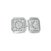 Thumbnail Image 1 of 1-3/4 CT. T.W. Certified Lab-Grown Diamond Octagonal Frame Stud Earrings in 14K White Gold (F/SI2)