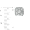 Thumbnail Image 3 of 1-3/4 CT. T.W. Certified Lab-Grown Diamond Octagonal Frame Stud Earrings in 14K White Gold (F/SI2)