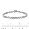 Thumbnail Image 4 of 1 CT. T.W. Diamond Alternating "S" Link Bracelet in Sterling Silver – 7.25"