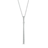 Thumbnail Image 1 of 1/6 CT. T.W. Diamond Linear Rounded Bar Pendant in 10K White Gold