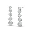Thumbnail Image 1 of 2 CT. T.W. Composite Diamond Graduated Drop Earrings in 10K White Gold
