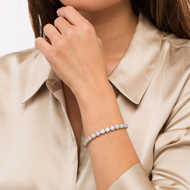 Main Image 2 of 10 CT. T.W. Diamond Tennis Bracelet in 10K White Gold