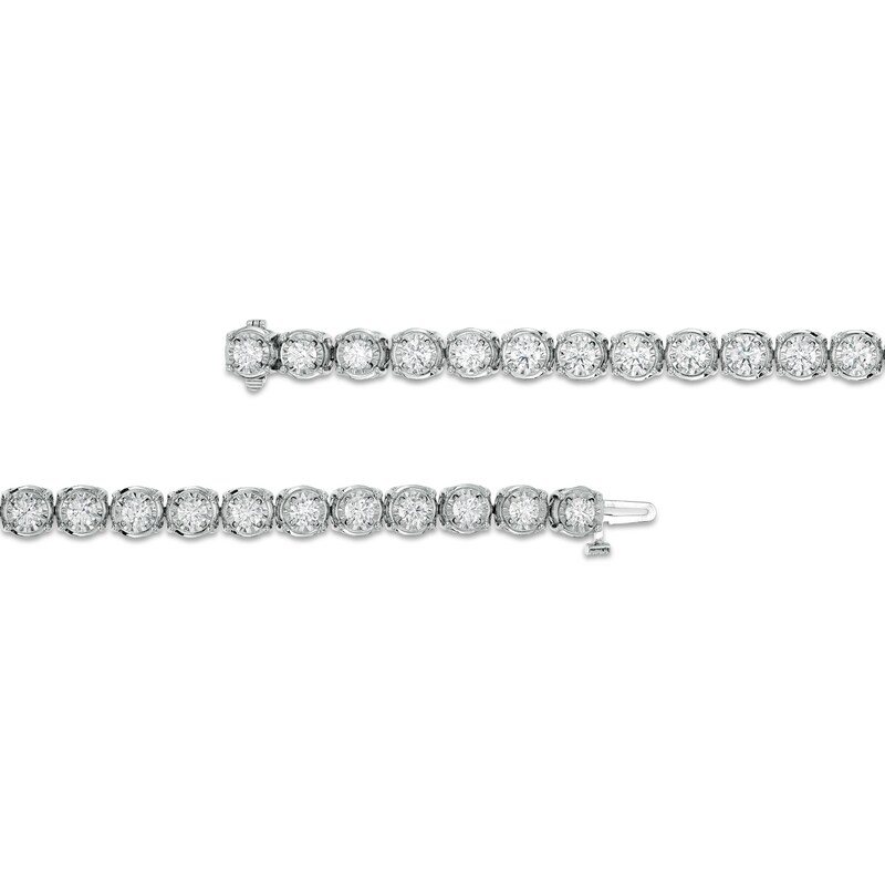 Main Image 3 of 10 CT. T.W. Diamond Tennis Bracelet in 10K White Gold
